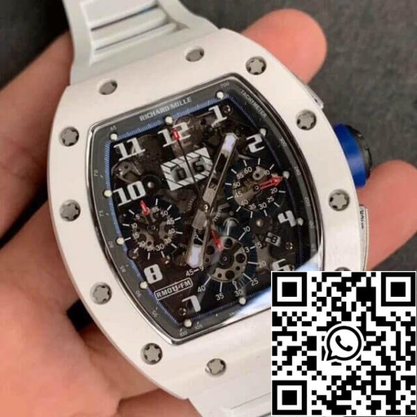 3 53 5f783cb2 5e93 469a aa6b b544de9c28cd Richard Mille RM-011 1:1 Best Edition KV Factory Keramik vit gummirem