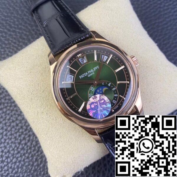 3 54 5bffbb00 c827 4c75 8820 d94cdd35baf4 Patek Philippe Complications 5205R-011 1:1 Best Edition GR Factory V2 Quadrante verde