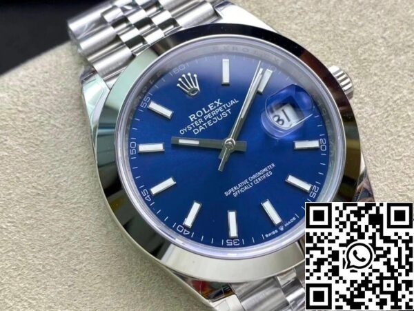 3 56 Rolex Datejust M126300-0002 41MM 1:1 Best Edition VS Factory Blå urtavla