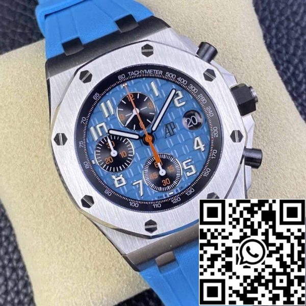 3 56 70723c44 7d1e 4920 9b81 55cced5cd668 Audemars Piguet Royal Oak Offshore 26238ST.OO.A340CA.01 1:1 Beste Editie APF Fabrieksblauwe Wijzerplaat