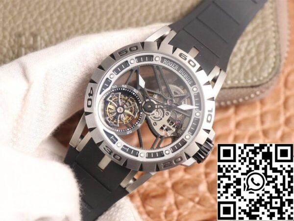 3 57 96affb44 bb5a 4e0b b407 99809ad3a473 Roger Dubuis Excalibur Spidr RDDBEX0479 1:1 Best Edition JB Factory Tourbillon Μαύρο λουράκι