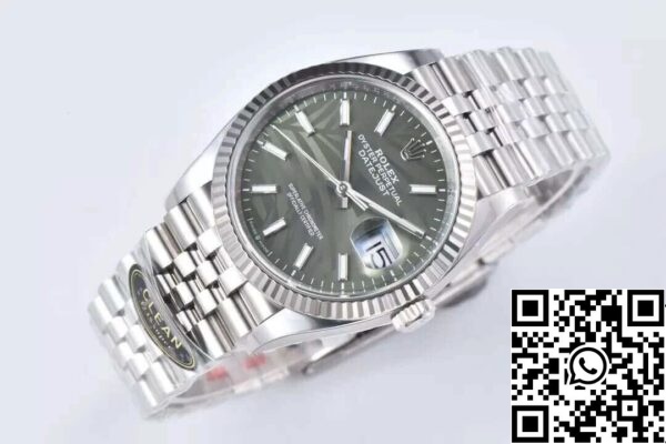 3 58 Rolex Datejust M126234-0047 36MM 1:1 Mejor Edición Clean Factory Dial Verde