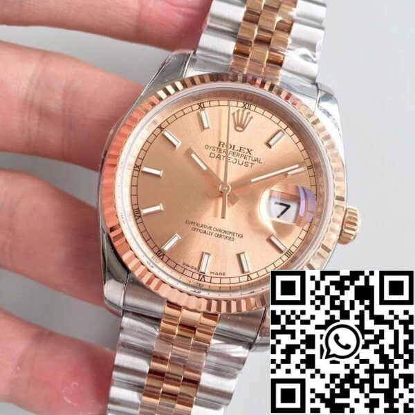 3 58 420e49b5 6c31 4bb7 a183 0cdaa6e22c63 Rolex Datejust 36mm 116234 AR Fabbrica Orologi Meccanici 1:1 Migliore Edizione Svizzera ETA3135 Quadrante Oro Rosa