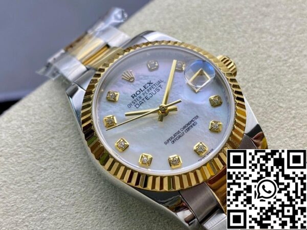 3 58 4b116061 eff1 4f22 b338 6d12cd983802 Rolex Datejust M278273-0027 31MM 1:1 Best Edition EW gyári gyémántbetétes számlapja