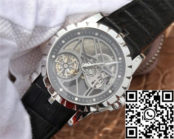 3 59 95b844a4 2ed9 4108 a75d 27e26fd3fa5b Roger Dubuis Excalibur RDDBEX0260 1:1 Best Edition JB Factory Skeleton Tourbillon számlapja