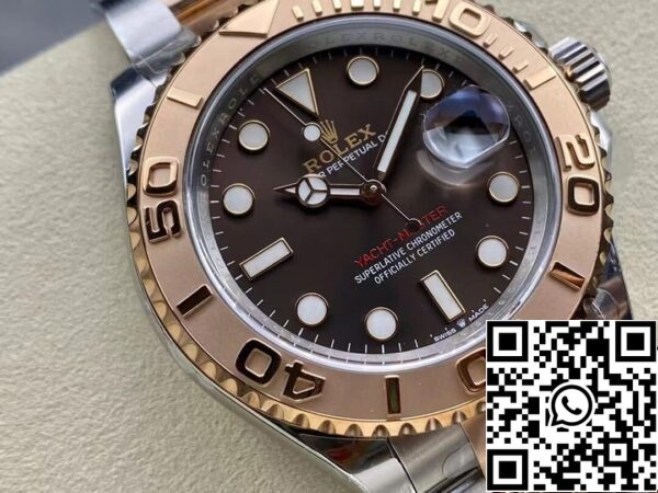 3 Rolex Yacht Master M126621-0001 1:1 Best Edition Mostrador chocolate limpo de fábrica