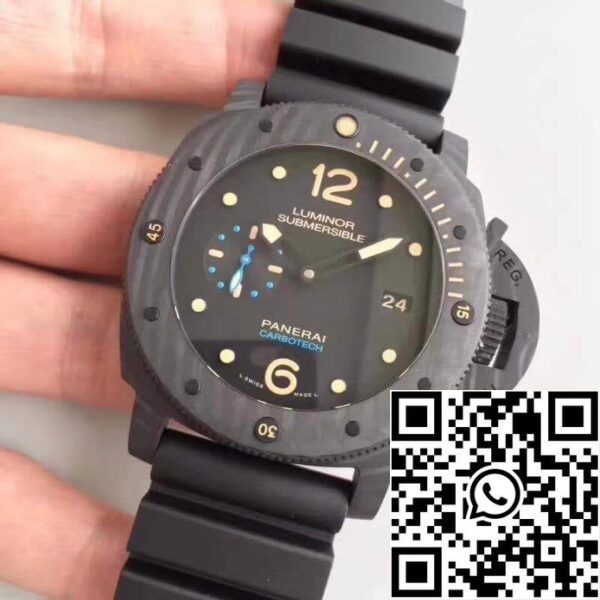 3 601 Panerai Luminor PAM441 VS Factory Keramikgehäuse 1:1 Best Edition Swiss ETA P9001 Braunes Lederband