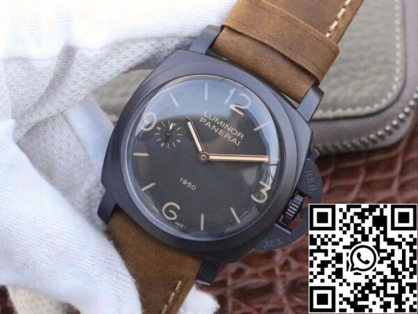 3 604 Panerai Luminor PAM375 ZF Factory Mechanische horloges 1:1 Best Edition Zwitserse ETA P3000 PVD Plated Titanium behuizing