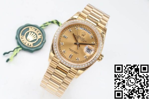 3 61 Rolex Day Date M128348RBR-0008 1:1 Best Edition EW Factory Diamond Dial