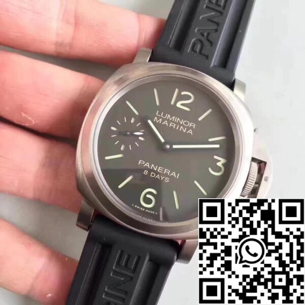 3 613 Panerai Luminor PAM510 ZF Factory Miesten kellot 1:1 Paras painos Sveitsin ETA P5000 Musta kuminauhalla