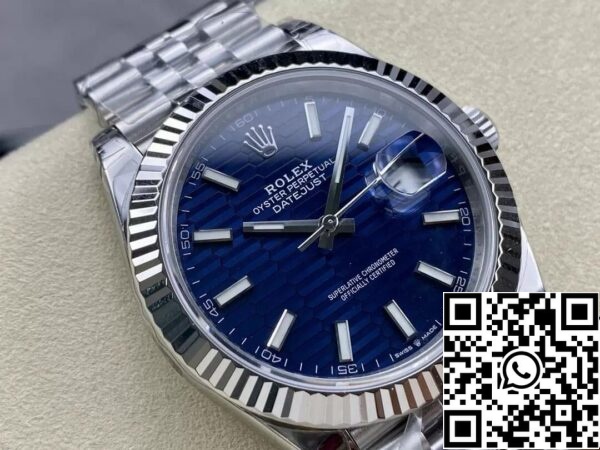 3 62 Rolex Datejust M126334-0031 41MM 1:1 Best Edition VS Factory Quadrante blu