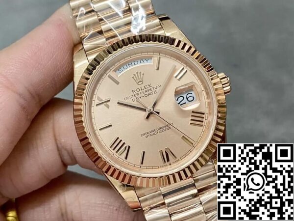 3 62 50c54bf8 8c44 44f2 bd18 61afded0a62e Rolex Day Date M228235-0001 1:1 Най-добро издание GM Factory Rose Gold V2