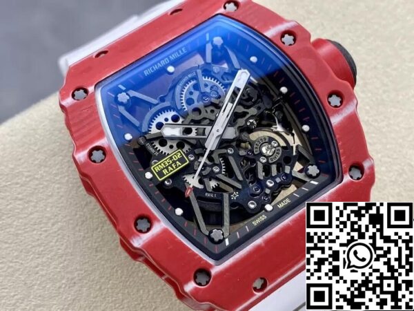 3 62 d8acd833 ac15 4dfa af2c de3a1e9b200e Richard Mille RM35-02 1:1 Best Edition T+ Factory NTPT Hiilikuitu Valkoinen hihna