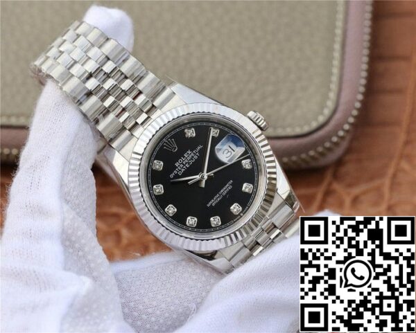 3 64 1eb8f626 db5b 410a 95fc 78596953a451 Rolex Datejust M126234-0027 1:1 Best Edition GM gyári fekete számlapja