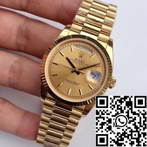 3 64 2fd5d6bd 1055 4175 9a88 6f0d3807f340 Rolex Day Date M128238-0045 1:1 Best Edition EW Factory pezsgő számlap svájci ETA3255