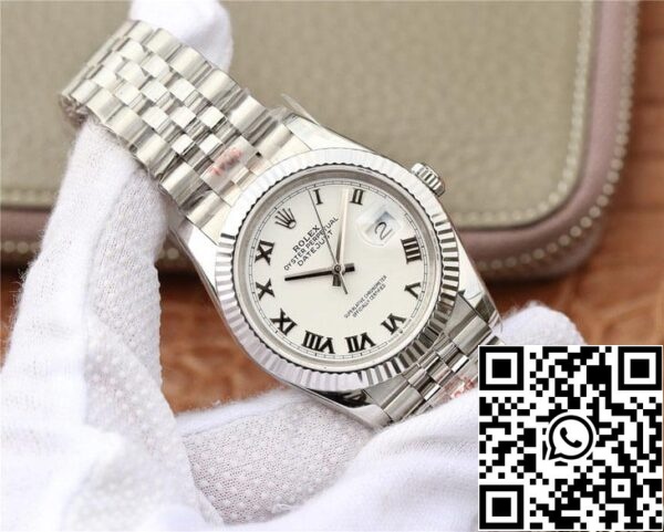 3 66 Rolex Datejust M126234-0025 1:1 Mejor Edición GM Factory Esfera Blanca