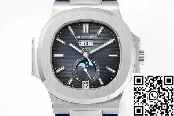 3 67 05f47a45 a50c 413c 9a84 e7899345f17c Patek Philippe Nautilus 5726/1A-014 1:1 Best Edition PPF Fabrieksblauw Zwart Kleurverloop Wijzerplaat