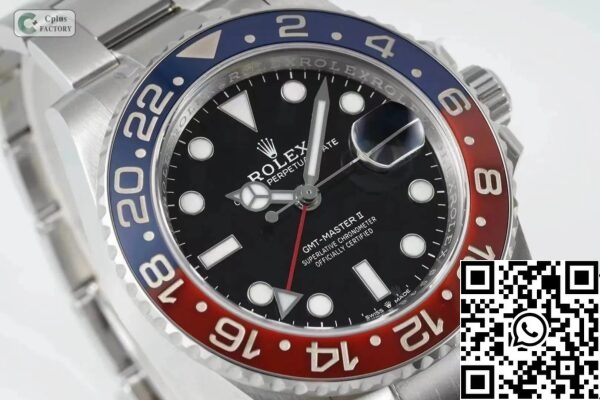 3 68 Rolex GMT Master II M126710BLRO-0002 1:1 Best Edition C+ Εργοστάσιο Κόκκινη μπλε στεφάνη