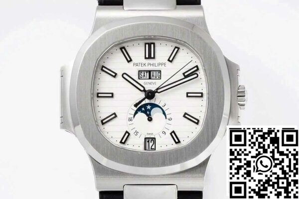 3 68 e2579ebf 0578 4092 a57d c1033a13aae2 Patek Philippe Nautilus 5726/1A-010 1:1 Best Edition PPF Factory Svart gummirem