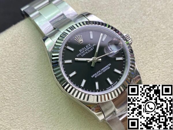 3 69 28977985 84a9 48cb 9c1a 7919dcd15358 Rolex Datejust M178274-0034 31MM 1:1 Best Edition EW Factory Μαύρο καντράν