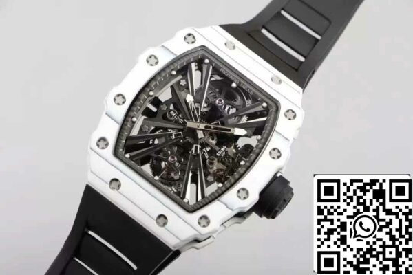 3 69 b313afc4 a1d7 4773 84af c1e9be609067 Richard Mille RM12-01 Tourbillon 1:1 Best Edition RM Factory Svart gummirem