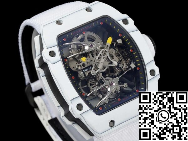 3 6 40f055d6 0c15 46d2 bbd5 fd4b5b33989d Richard Mille RM27-02 라파엘 나달 투르비옹 1:1 베스트 에디션 RM 팩토리 화이트 스트랩