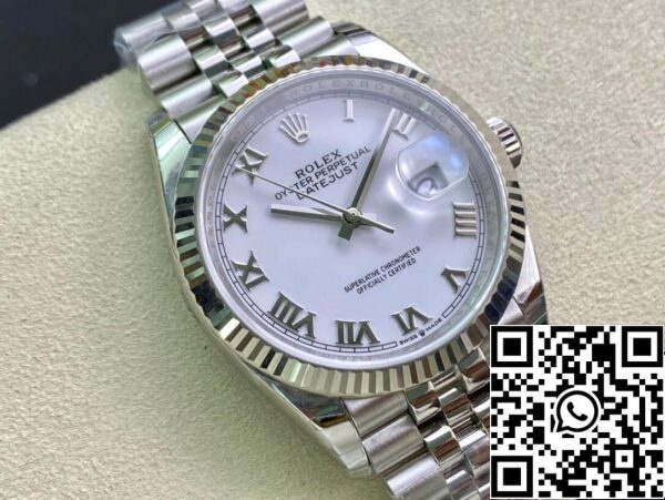 3 6 47161654 cb9e 477d 93da bb72a94f0da9 Rolex Datejust M126234-0025 1:1 Best Edition EW Factory Quadrante Bianco