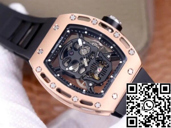 3 6 58761bc7 bced 4369 8fb9 5a1c4ae00d6e Richard Mille RM52-01 Tourbillon 1:1 Best Edition JB Factory Cassa in oro rosa