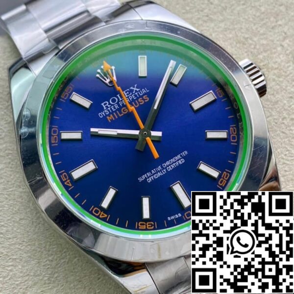 3 6 a8ca295b 2d77 4735 b99a df5a77942b30 Rolex Milgauss 116400GV AR Factory 1:1 Best Edition Sveitsin ETA3131