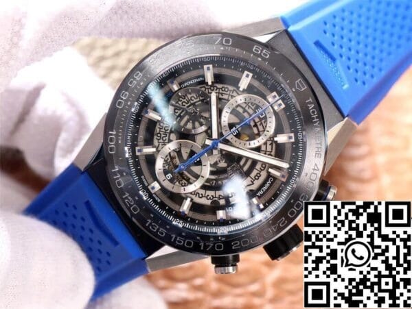 3 70 47f786fb a4d0 432d 8ac6 7b2e785c5a38 TAG Heuer Carrera CAR2A1T.FT6052 1:1 Best Edition XF Factory Blue Rubber Strap