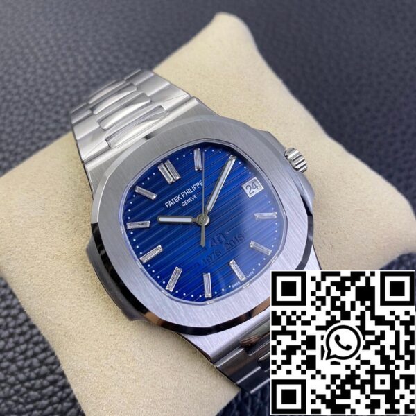 3 72 Patek Philippe Nautilus 5711/1P 1:1 Best Edition 3K Quadrante blu di fabbrica