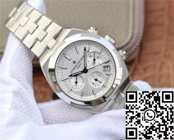 3 72 e7c8872c 62cf 4851 87bc a10b525281f8 Vacheron Constantin Overseas 5500V/110A-B075 1:1 Best Edition 8F Fabriek zilverwit wijzerplaat