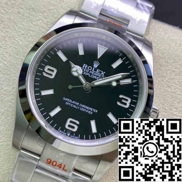 3 74 6c056fa5 93e0 4195 9a12 b59b27f41455 Rolex Explorer M124270-0001 36MM 1:1 Best Edition EW Fabriek Zwarte Wijzerplaat