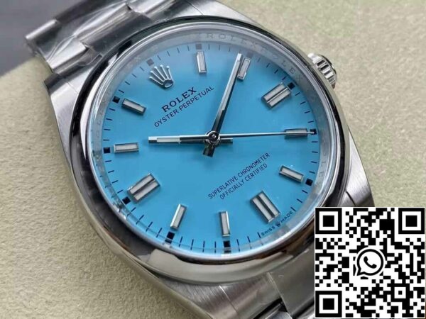 3 74 7cef9f6e 7d2c 482e 9f7f 8a6c261279d6 Rolex Oyster Perpetual M126000-0006 36MM 1:1 Лучшее издание чистый завод бирюзовый синий циферблат