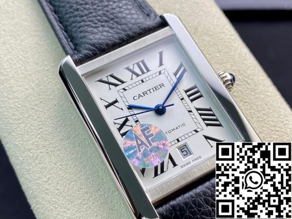 3 74 a1ab4e5d a7f4 4271 85fe 5d9cef1d1096 Cartier Tank WSTA0029 1:1 Best Edition AF Factory Белый циферблат