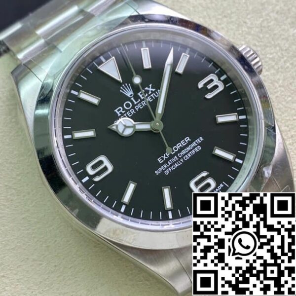 3 75 d3abe7f0 3325 45be 8638 13b39a6ac842 Rolex Explorer M214270-0003 39MM 1:1 Best Edition AR Factory Quadrante nero