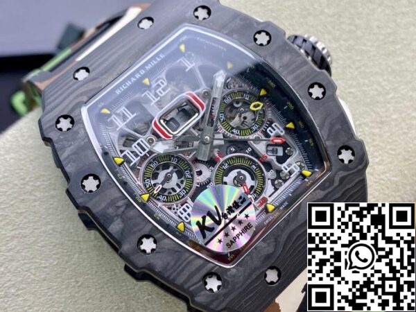 3 77 ab145f29 ec38 462b bf8c 191e9c76bda0 Richard Mille RM-011 1:1 Best Edition KV Factory V2 Carbon Fiber Camo Strap