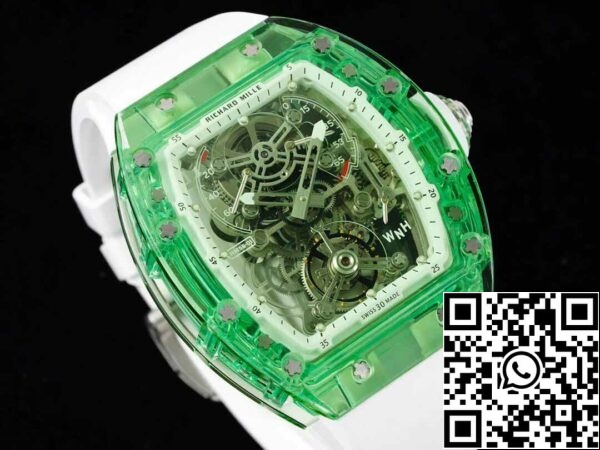 3 78 364077e3 5778 4461 a1ee 0677ea06773d Richard Mille RM 56-01 Tourbillon 1:1 Best Edition RM Factory Green Transparent Case