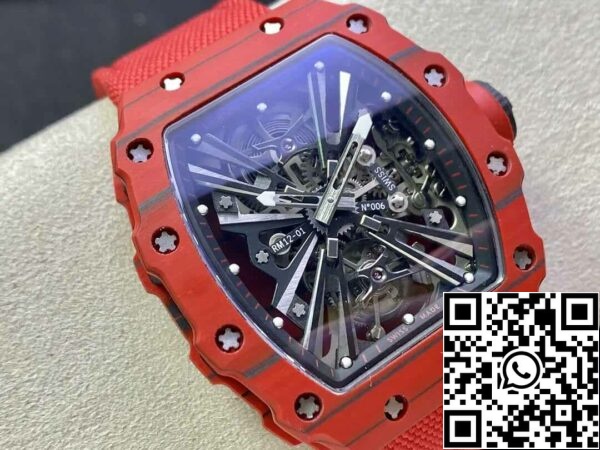 3 78 d58c50c7 0a91 48cb a218 55e5eabec62b Richard Mille RM12-01 Tourbillon 1:1 Най-добро издание RM Factory Червен корпус от въглеродни влакна