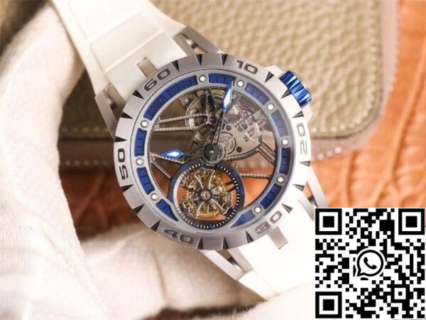 3 79 0afc863a 87ae 498f b42a 8b44d173c791 Roger Dubuis Excalibur RDDBEX0622 Tourbillon JB Factory 1:1 Best Edition Blue Hollow Dial Swiss RD505SQ