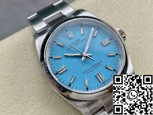 3 7 9431ff46 ce0d 49aa bfe3 8c124a5cb3f9 Rolex Oyster Perpetual M126000-0006 36MM 1:1 Best Edition VS Factory Turkoosi Blue Dial