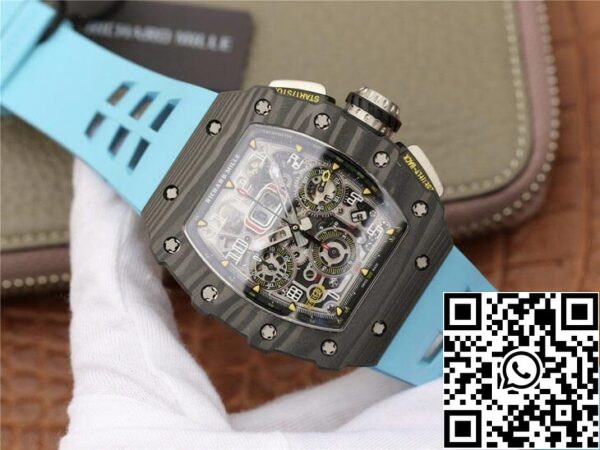 3 7 e0d0653e 70f4 4f59 9cb3 651b87e0adf9 Richard Mille RM11-03 1:1 Best Edition KV Factory Blue Strap