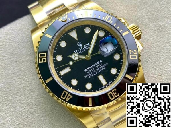 3 80 Rolex Submariner 116618LN-97208 40mm 3135 uurwerk VS Fabriek Zwarte Wijzerplaat