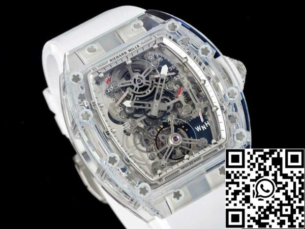 3 80 0466a741 deb4 412c b17d bbea89cdf4ea Richard Mille RM 56-01 Tourbillon 1:1 Best Edition RM Factory Cinturino in gomma bianca