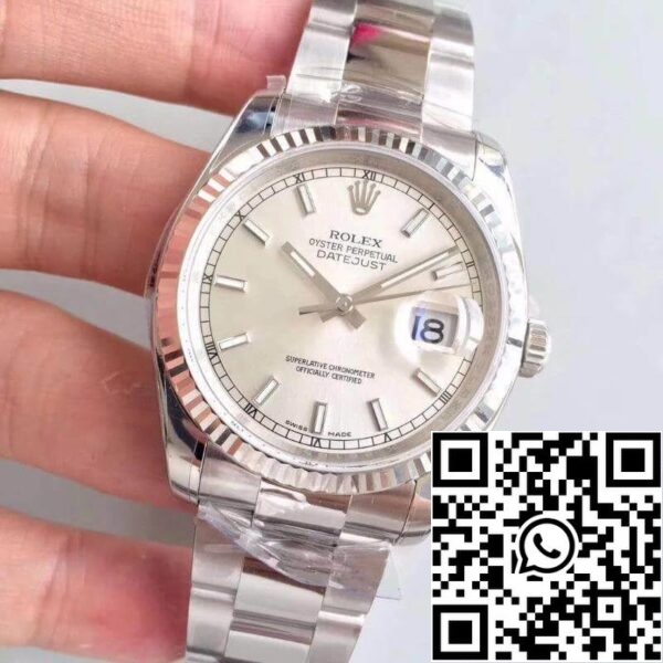 3 80 f0afe77c 7899 420c 8111 d4c1e9c6715d Rolex Datejust II 36mm 126334 AR Фабрика 1:1 Най-доброто издание швейцарски ETA3135 сребърен циферблат