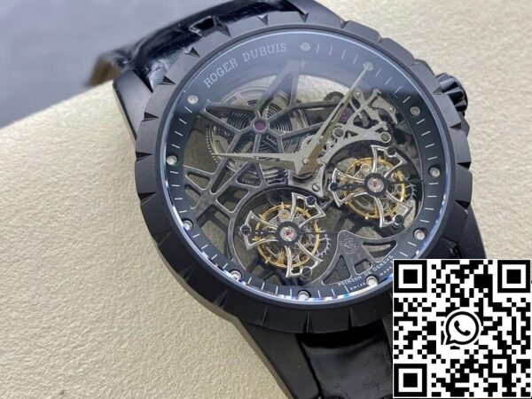 3 82 Roger Dubuis Excalibur RDDBEX0364 1:1 Mejor Edición YS Factory Tourbillon Esqueleto Esfera