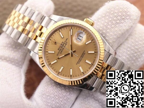 3 83 f3d6e89b 5ac2 47ec b1ec bcd2d668be3c Rolex Datejust M126233-0015 1:1 Best Edition EW Factory Champagne Dial Zwitserse ETA3235