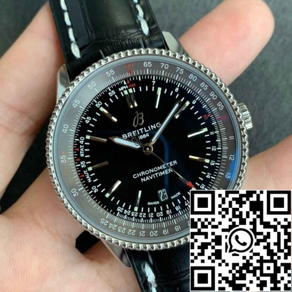 3 84 0ef0f543 99fd 44c5 8012 4abd2afa2141 Breitling Navitimer 1 1:1 Best Edition V7 Factory Svart urtavla