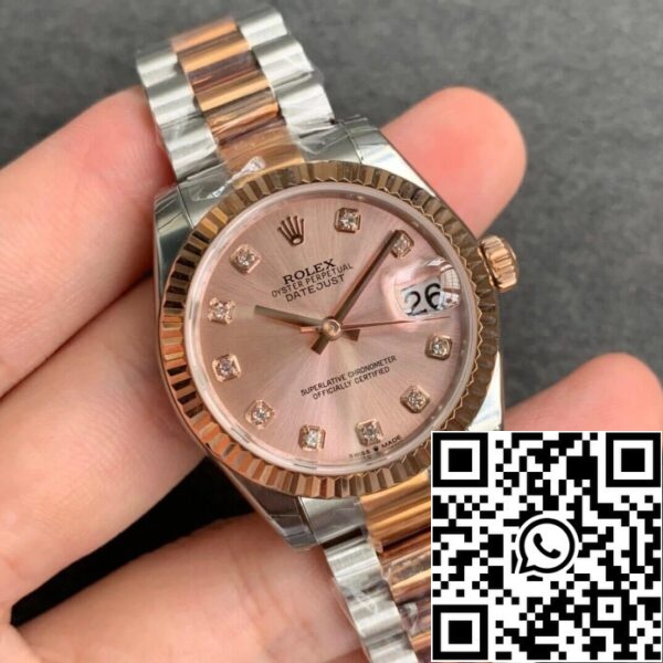 3 84 18d6a350 9518 4b48 aadd a358747606d7 Rolex Datejust M278271-0023 1:1 Best Edition GS Factory Rose Gold Dial