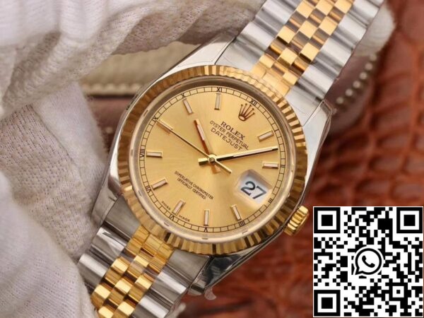 3 84 c0ca2fd9 802a 4bbf be61 73d8d0e8f4ab Rolex Datejust II 116333 AR Factory 1:1 Paras painos Sveitsin ETA3135 Champagne Dial